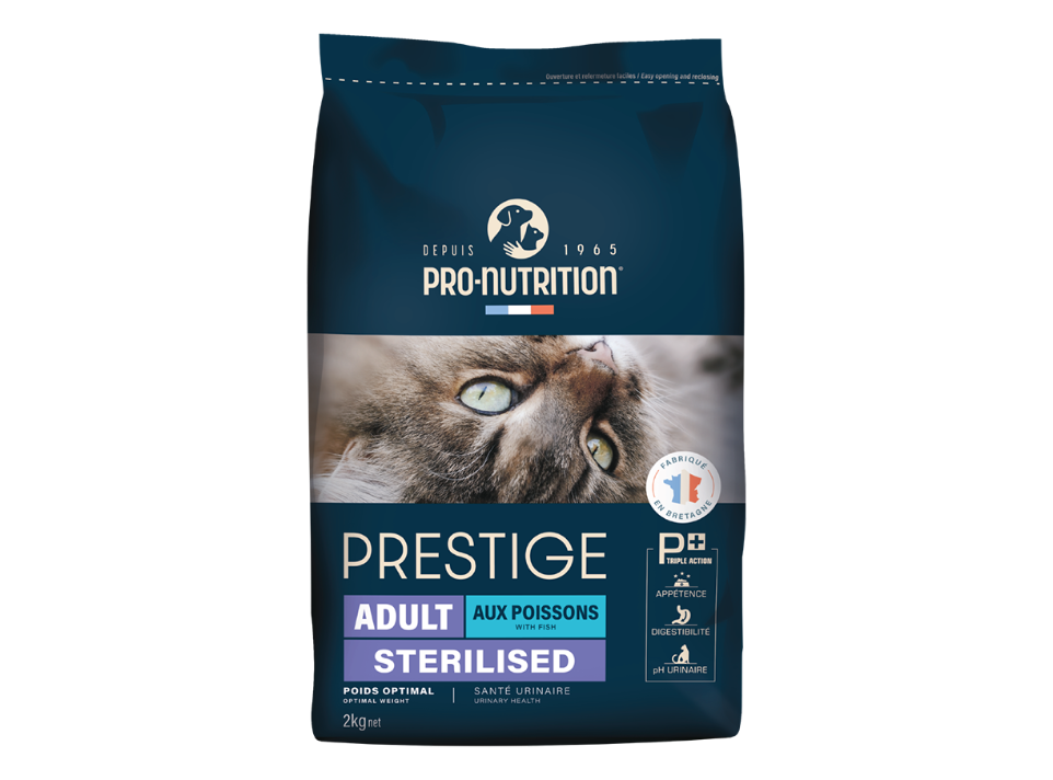 Pro Nutrition prestige cat adult sterilised fish cat food