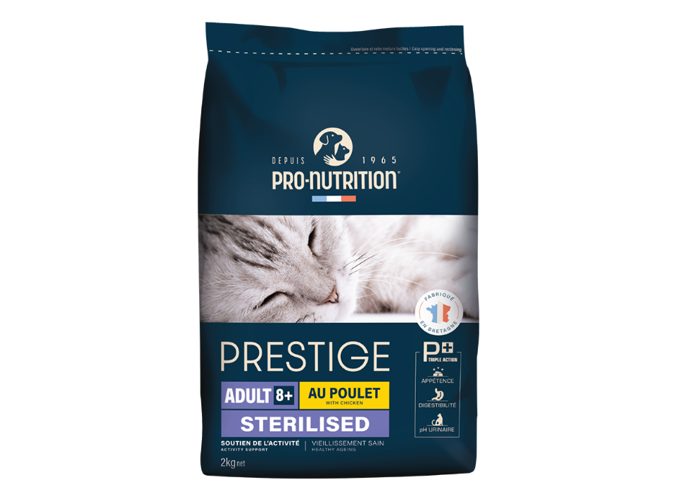 Pro Nutrition prestige  cat adult 8+ sterilized chicken cat food