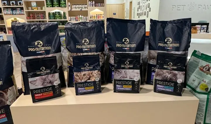 Pro nutrition prestige pet food in Pet Pavilion Abu Dhabi